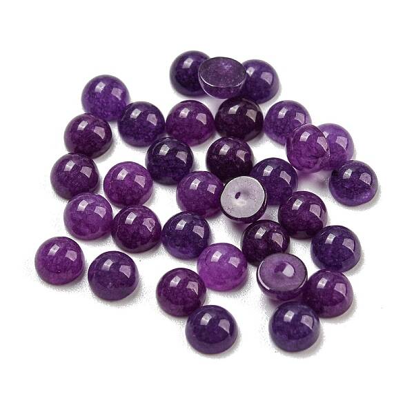 Natural White Jade Dyed Cabochons