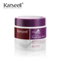 Karseell maca power purple jar hair mask professionally neutralizes brassy and yellow tones for blonde, silver and gray highl...