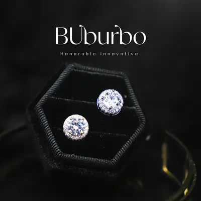 ćMust bećS925 Silve Moissanite Stud Earrings Fashion Classic Ear Jewelry Gift for Men Genuine Authenticity Certificate