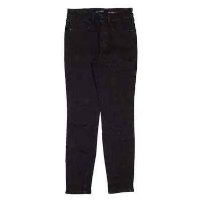 MASSIMO DUTTI Mid Rise Womens Jeans Black Slim Skinny W26 L28