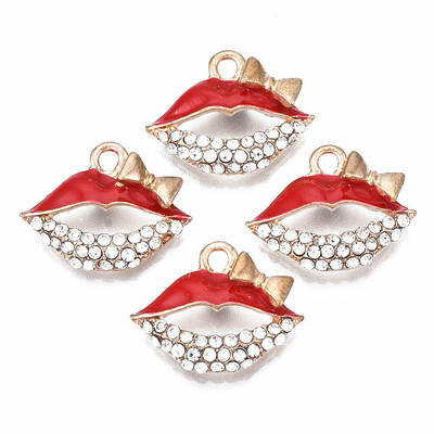 Rack Plating Alloy Enamel Pendants