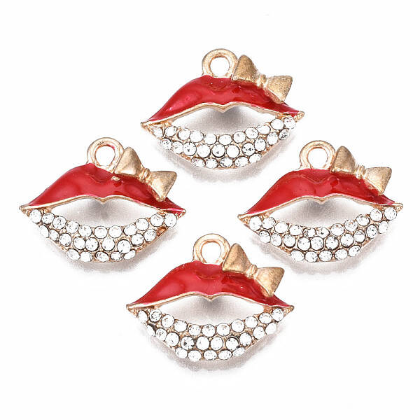 Rack Plating Alloy Enamel Pendants