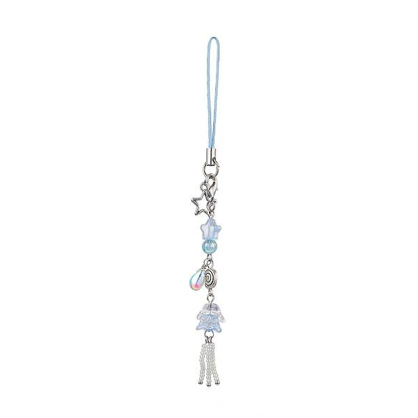 Glass Beads Pendant Mobile Straps