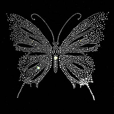 Butterfly Shape Hotfix Rhinestone Appliques
