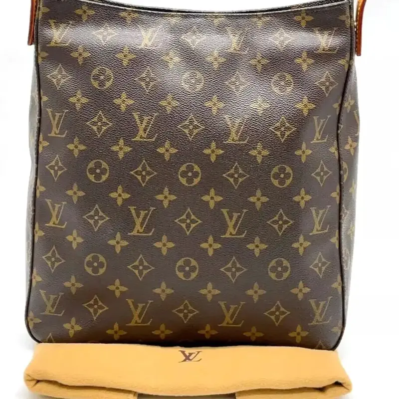 Pre-owned Louis Vuitton Canvas Shoulder Bags Shoulder Bag Sling bag Looping GM Monogram canvas