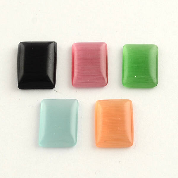 Rectangle Cat Eye Cabochons