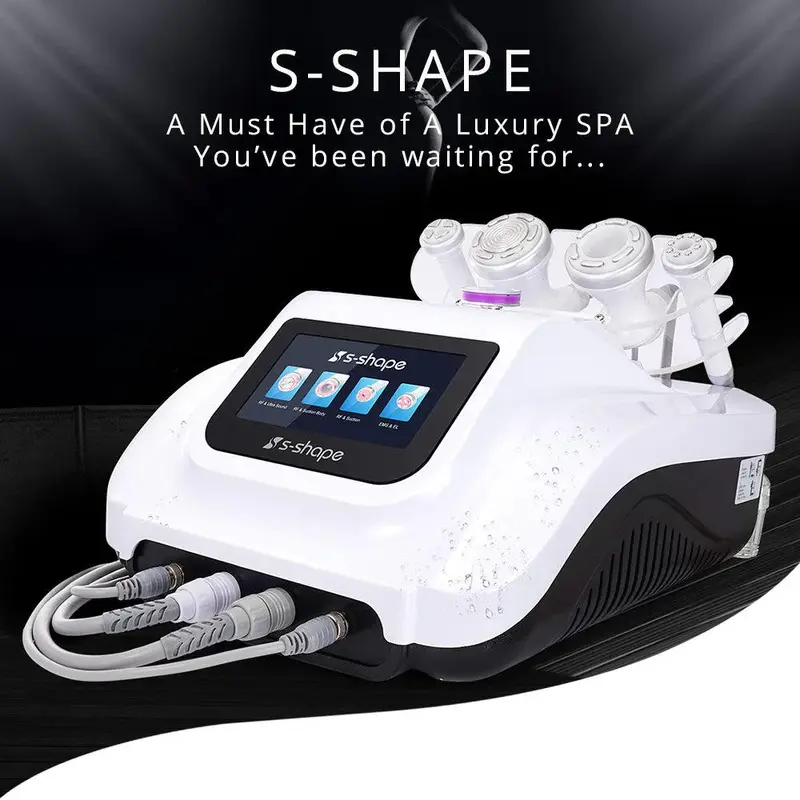 S Shape 30K Cavitation RF Body Sculpting Facial Skin Care Beauty Machine for Spa Salon Studio Home Use | MS-45T2