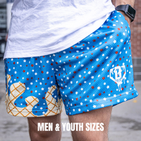 Baseball Lifestyle 101 Ice Cream Youth's Short USA Summer Gift Jersey Men & Youth Sizes Short