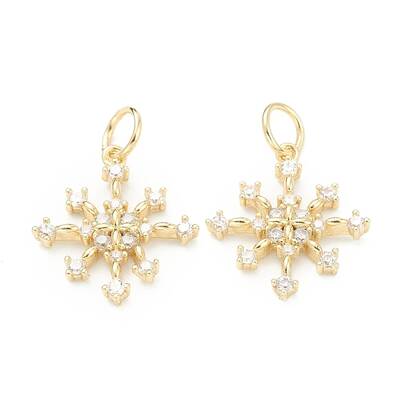 Brass Clear Cubic Zirconia Pendants