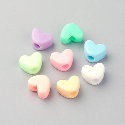 Opaque Acrylic European Beads