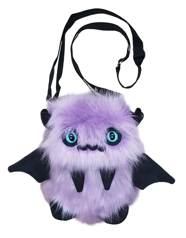 Ghoulie the Purple Floof Monster Friend BACKPACK/Messenger Bag