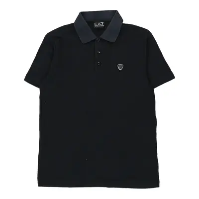 Ea7 Polo Shirt - Small Black Cotton