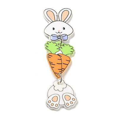 Easter Opaque Acrylic Sided Big Pendants