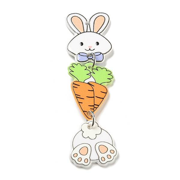 Easter Opaque Acrylic Sided Big Pendants