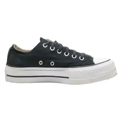 CONVERSE Chuck Taylor All Star Platform Trainers Black Canvas Womens UK 4.5