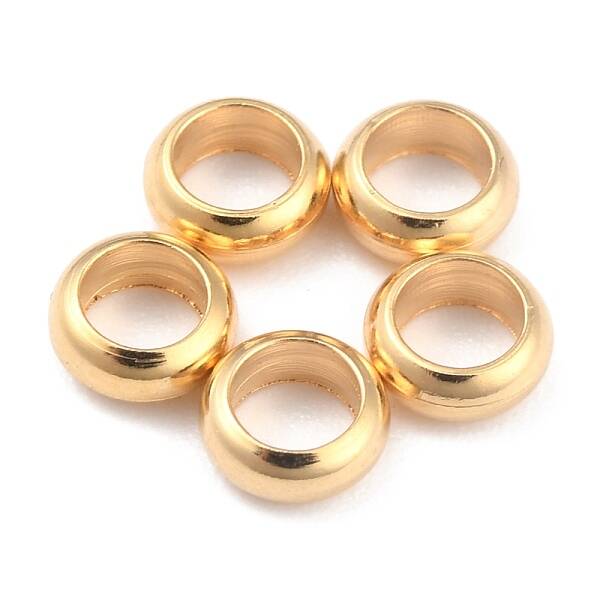 Rack Plating Brass Spacer Beads