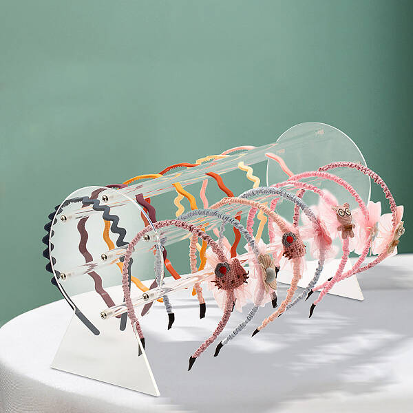 Acrylic Headband Organizers Display Stand
