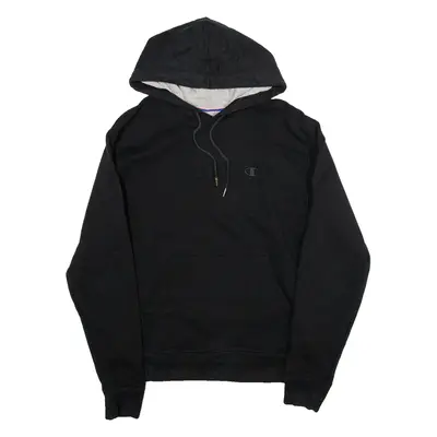 CHAMPION Mens Black Hoodie S