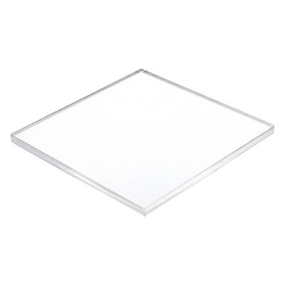 OLYCRAFT 4Pcs Clear Acrylic Display Block Square Acrylic Cube Board Solid Display Base for Business Home Using 100x100x6mm