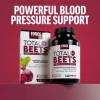 Force Factor Total Beets Tablets for Blood Pressure Support with Grape Seed, Beet Root for Heart Health, Circulation, & Blood...