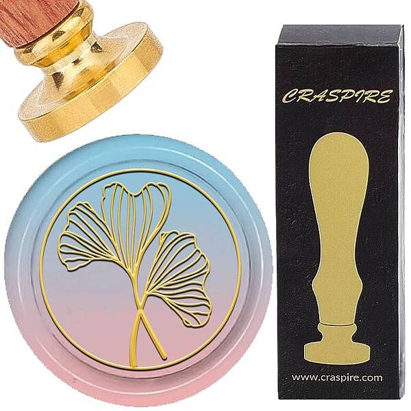 Brass Wax Seal Stamp with Wood Handle