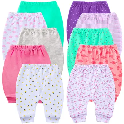 Hakochia Baby Pants – Soft & Comfy with Ample Diaper Room for Girls – Breathable, Comfortable, Perfect for Daily Wear