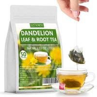 Dandelion Root Leaves Tea,50 Tea Bags /3.53Oz, Caffeine Free No Sugar Natural Dandelion Beverage