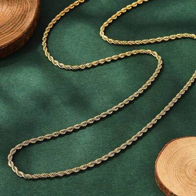 304 Stainless Steel Rope Chain Necklaces