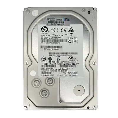 507618-005 HP 3TB 6Gb/s SAS 7200 3.5-inch 64MB Hard Drive