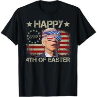 4th Funny Joe Biden 4th Of July Happy 4th Of Easter US Flag Men T-Shirt 4th