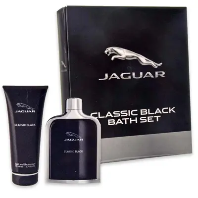 Cofanetto Jaguar Classic Black Bath Set Edt 100 Ml + Gel Doccia 200 Ml