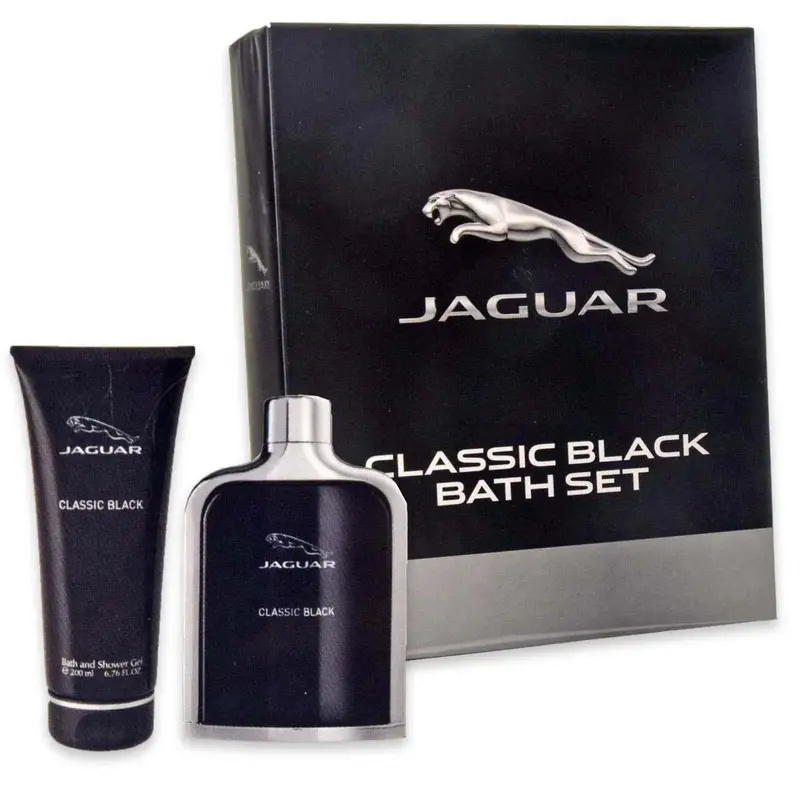 Cofanetto Jaguar Classic Black Bath Set Edt 100 Ml + Gel Doccia 200 Ml
