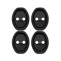 Car Door Lock Buckle Cover Protector, 4 Counts/set Anti-rust Noise Reduction Shock Absorbing Pads, Auto Interior Accessories ...