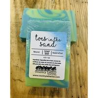 Toes in the Sand goat milk soap bar 