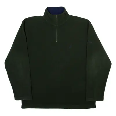 NAUTICA Mens Sweatshirt Green 1/4 Zip M