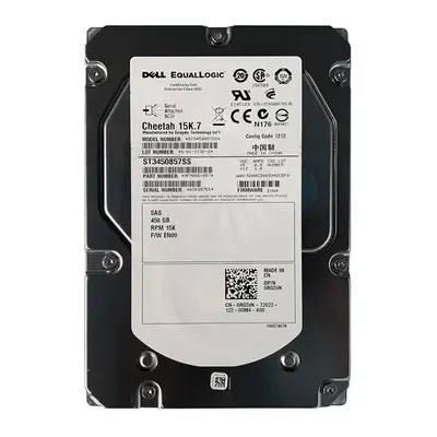 RG5VK Dell 450GB 6Gb/s SAS 15000 3.5-Inch Hard Drive