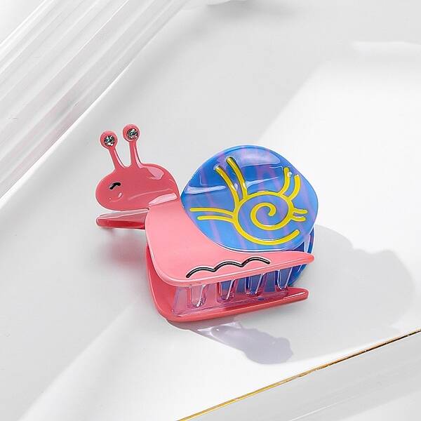 Snail Cellulose Acetate(Resin) Claw Hair Clips