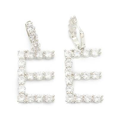 Brass Micro Pave Clear Cubic Zirconia Pendants