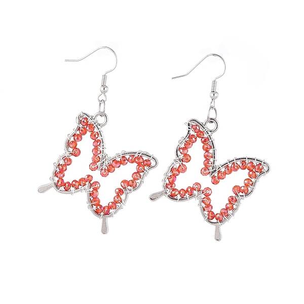 Glass Dangle Earrings