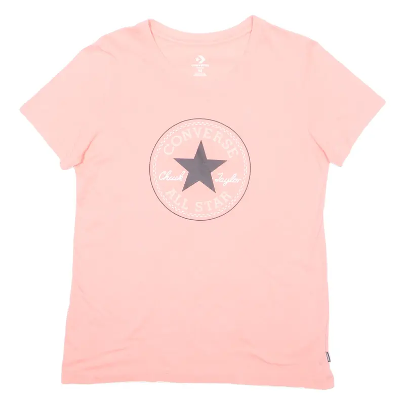 CONVERSE Mens T-Shirt Pink M