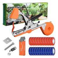Plant Tying Machine, Plant Tapener, Tape Gun, Garden Tape Tool with 20 Rolls of Tapes,10000pcs Staples and Replacement Blades...