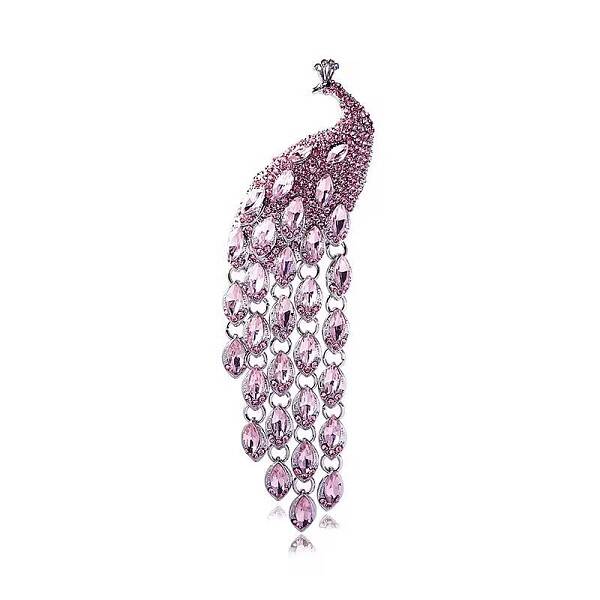 Ethnic Style Peacock Long Tassel Pins