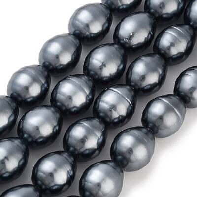 Electroplated Shell Pearl Beads Strands