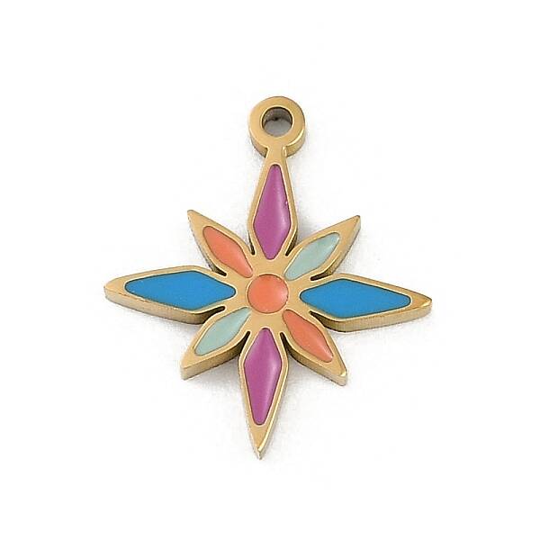 304 Stainless Steel Enamel Charms