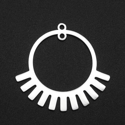 Non-Tarnish 201 Stainless Steel 2-Loop Link Pendants