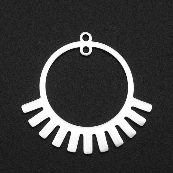 Non-Tarnish 201 Stainless Steel 2-Loop Link Pendants