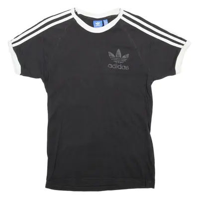ADIDAS Womens T-Shirt Black XS