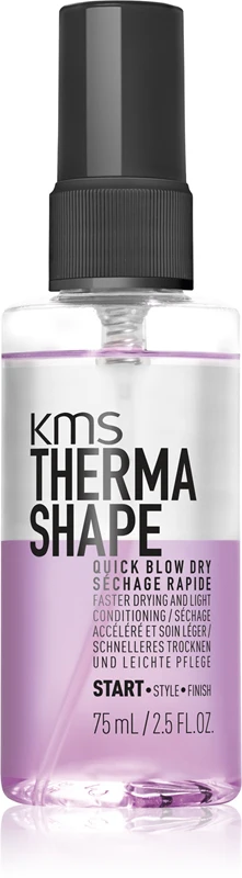 KMS Thermashape Quick Blow Dry protective styling spray for hair for quick drying 75 ml
