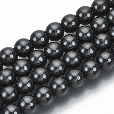 Non-magnetic Synthetic Hematite Beads Strands