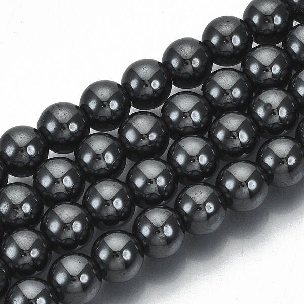 Non-magnetic Synthetic Hematite Beads Strands